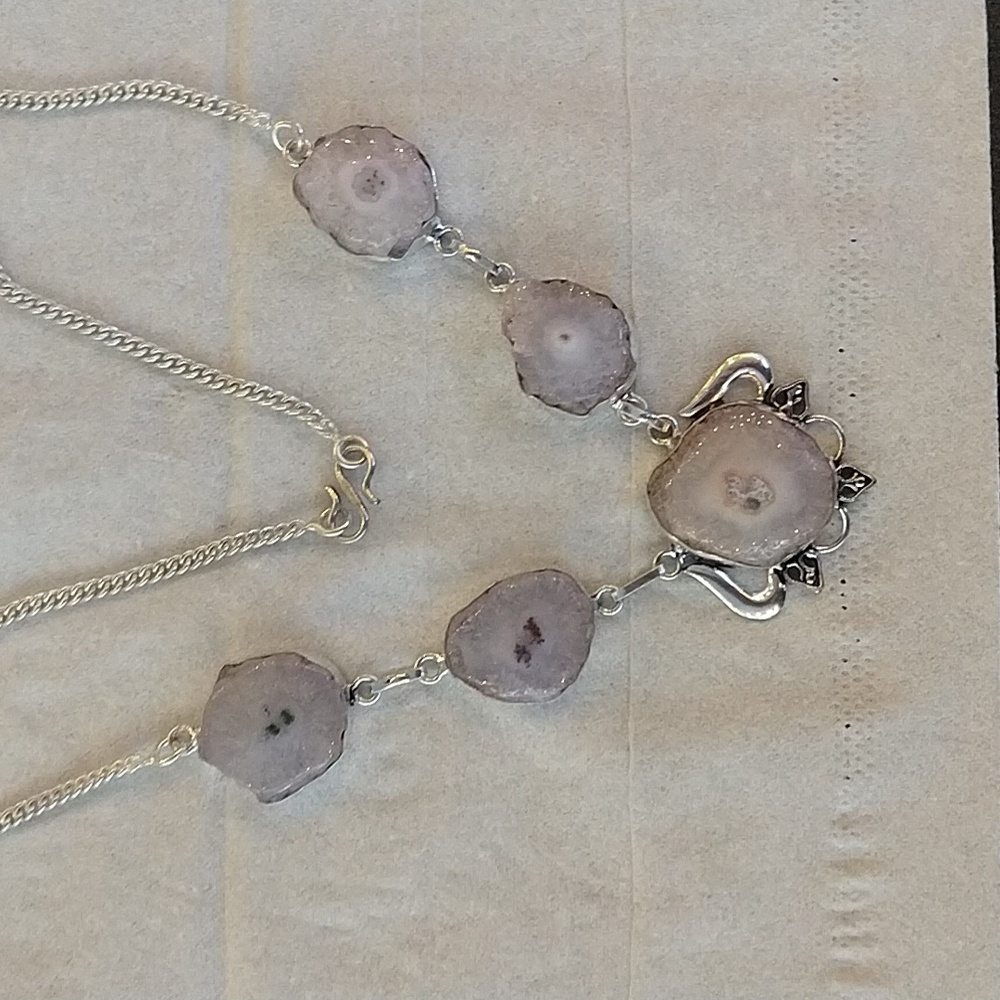 Solar quartz necklace